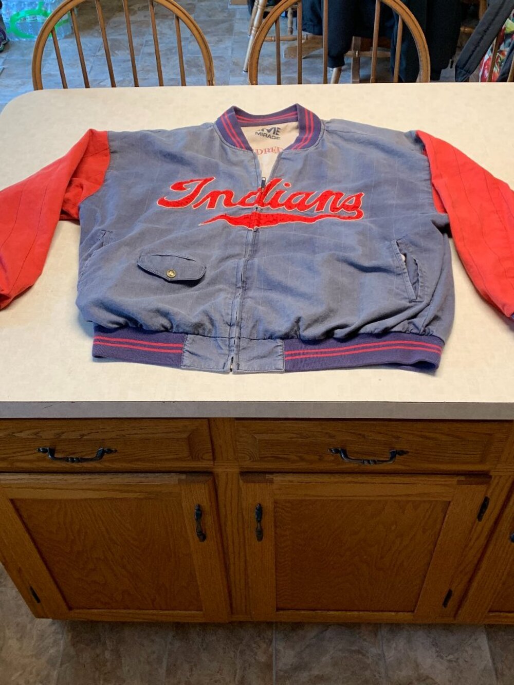 Cleveland Indians Mirage Throwback Jacket – XXL